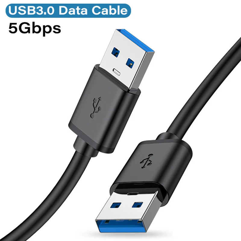 USB 3.0 Extension Cable USB Male to Male 5Gbps Fast Transmission Data Cable USB3.0 For Computer Laptop to Mobile Hard Drive TV