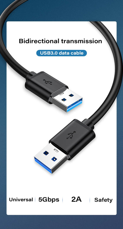 USB 3.0 Extension Cable USB Male to Male 5Gbps Fast Transmission Data Cable USB3.0 For Computer Laptop to Mobile Hard Drive TV