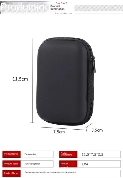 Travel Storage Bag Charging Case for Earphone Package Zipper Bag Portable Travel Cable Organizer Electronics Sundries Storage