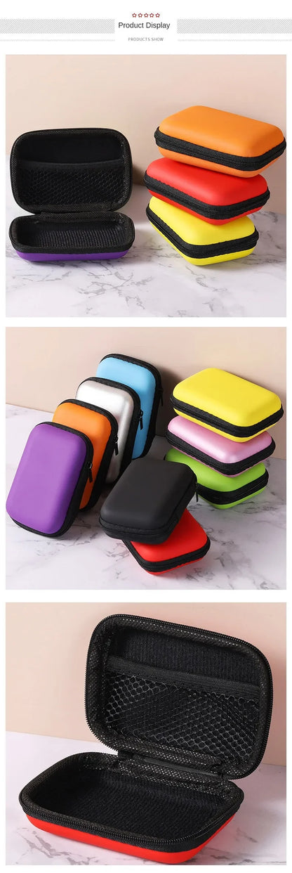 Travel Storage Bag Charging Case for Earphone Package Zipper Bag Portable Travel Cable Organizer Electronics Sundries Storage