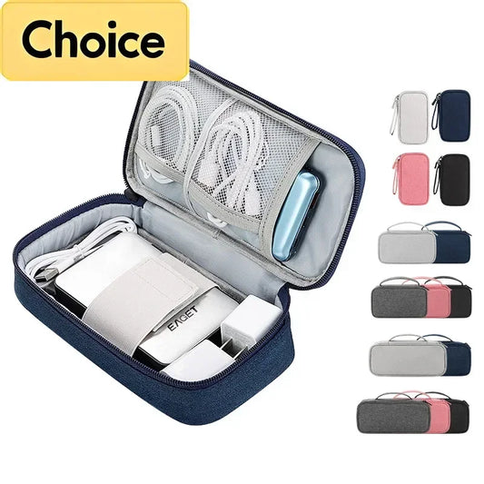 Large Size Travel Cable Organizer Bag Storage Pouch Carry Case Portable Waterproof Storage Bags for Cable Cord and Electronics