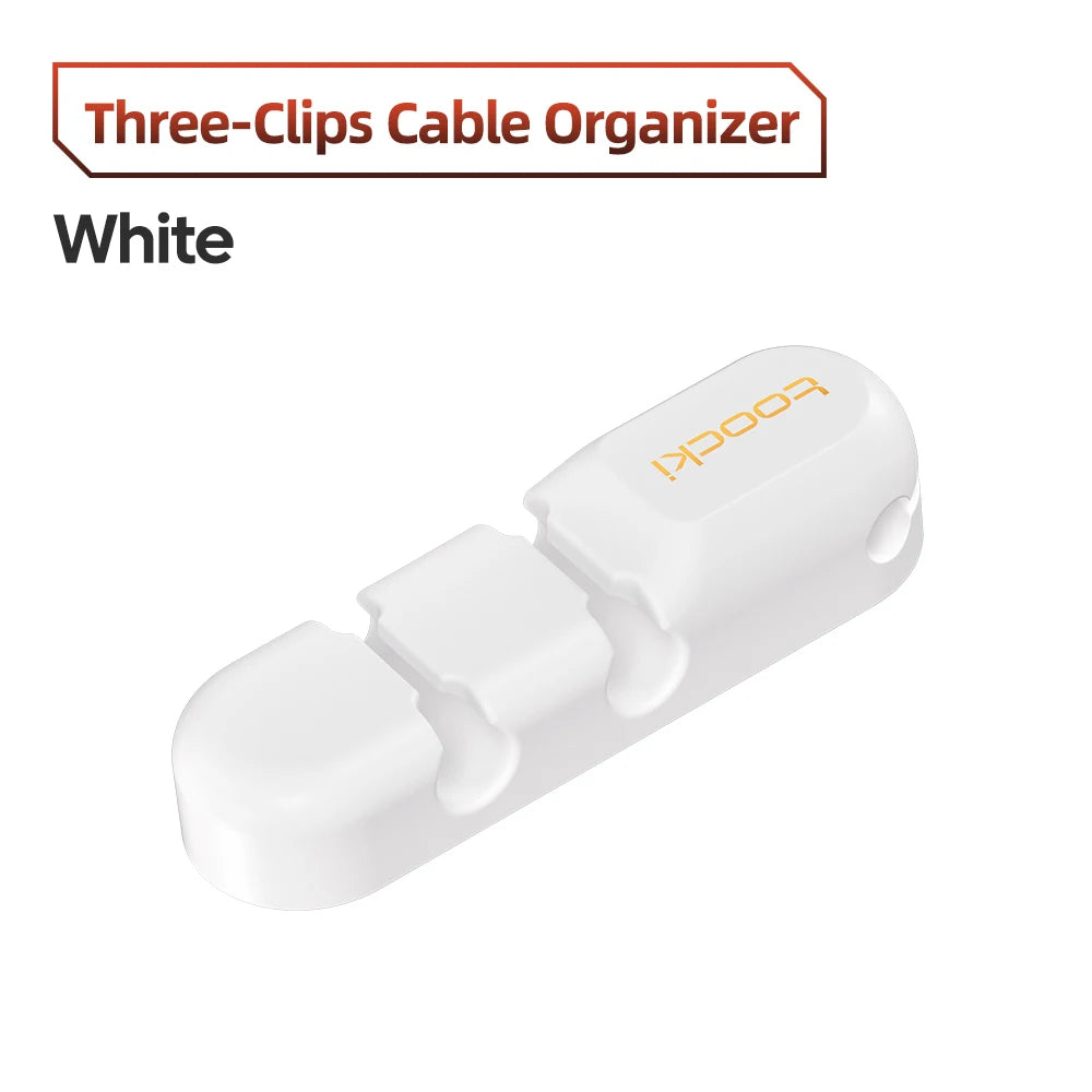 Toocki Cable Organizer 3 5 7 Hole Cables Winder Flexible Wire Management Clips For Cable Clearance Cord Protector For Chargers