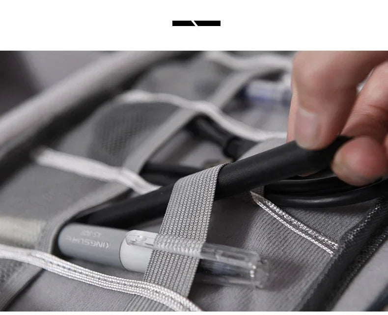 Cable Storage Bag Waterproof Digital Electronic Organizer Portable USB Data Line Charger Plug Storage Bag Travel Cable Organizer