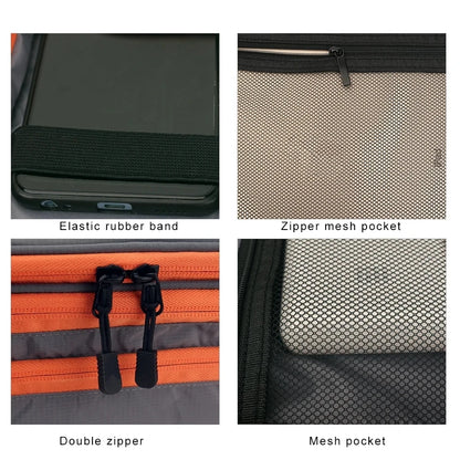 Multi Layer Cable Storage Bag, Electronic Accessories Organizer, Portable Travel Cable Organizer Case for iPad cable Charger