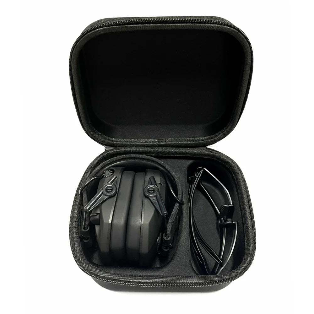 YHKEMA Case for WK ,HL Electronic Earmuff, Storage Holder fit for foldable shooting Earmuff and Glasses