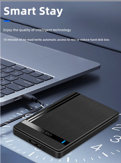 TISHRIC External HDD Case Hard Drive Box USB 3.0 2.5 Inch SATA 3.0  Mobile HDD Enclosure Support UASP for PC Laptop