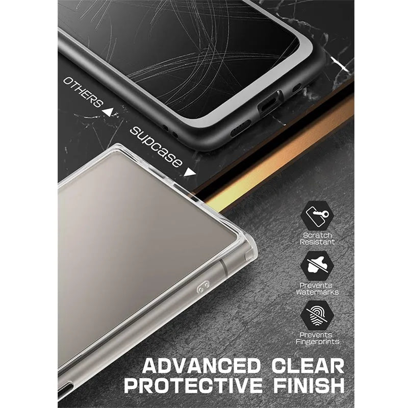 SUPCASE For Samsung Galaxy S24 Ultra Case 2024 Release UB Style Premium Hybrid Protective Bumper Case Clear Back Cover Case