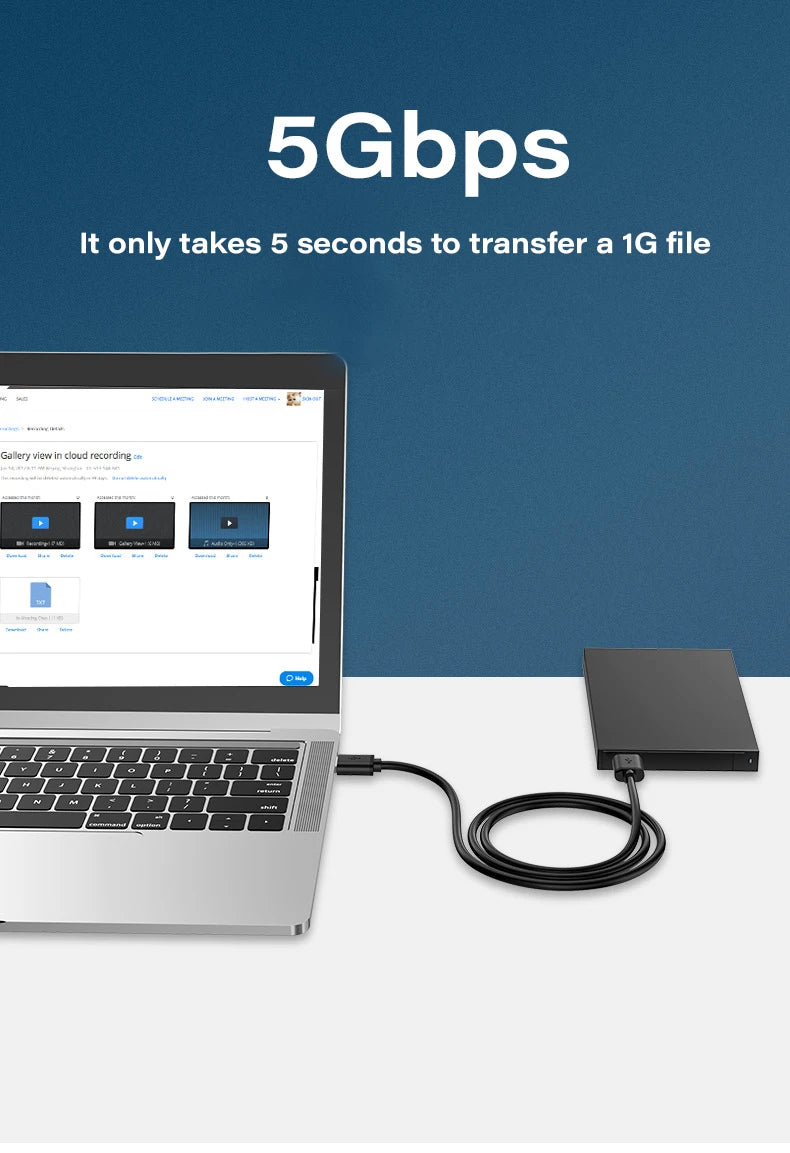 USB 3.0 Extension Cable USB Male to Male 5Gbps Fast Transmission Data Cable USB3.0 For Computer Laptop to Mobile Hard Drive TV