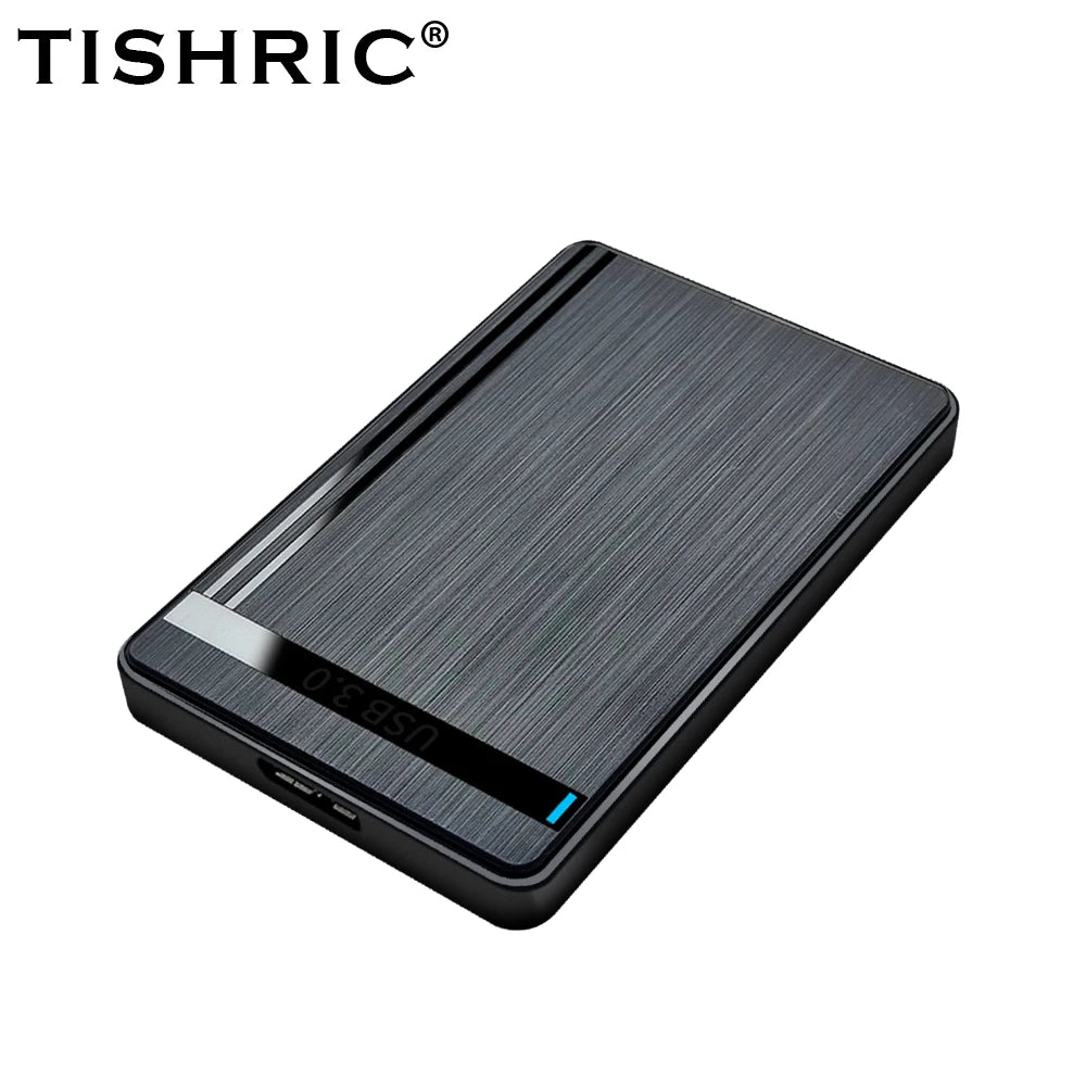 TISHRIC External HDD Case Hard Drive Box USB 3.0 2.5 Inch SATA 3.0  Mobile HDD Enclosure Support UASP for PC Laptop