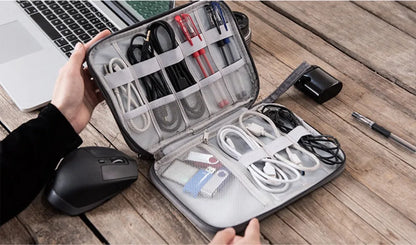 Electronics Organizer Bag Waterproof Carrying Pouch Travel Bag Universal Cable Organizer Electronics Storage Bag Accessories