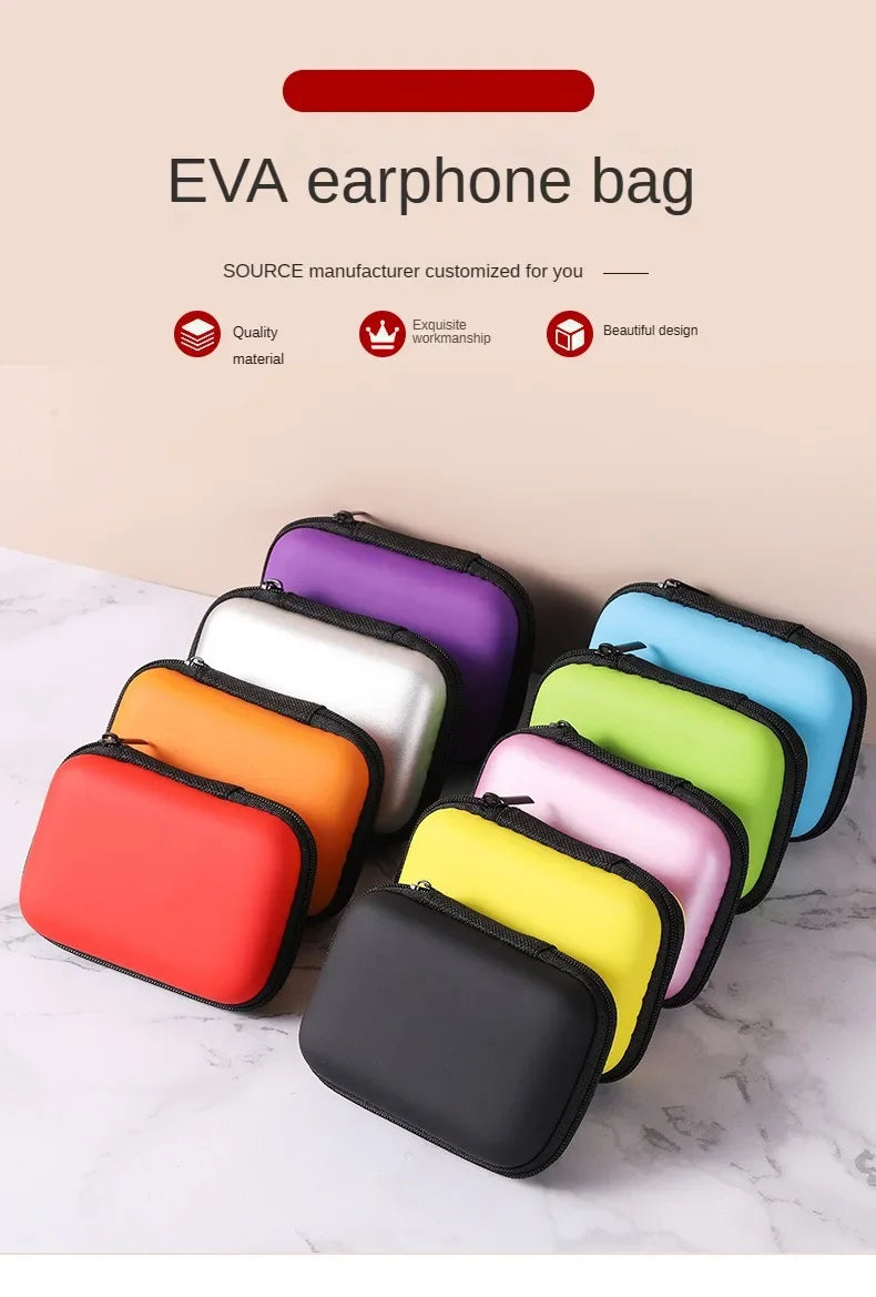 Travel Storage Bag Charging Case for Earphone Package Zipper Bag Portable Travel Cable Organizer Electronics Sundries Storage